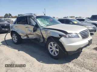 2006 Infiniti FX with VIN JNRAS08W76X202356, listed as a Copart auction lot 70258374 with 108,839 mi miles and Salvage Title. Bid and sale history available at DreamBid. Image 4.