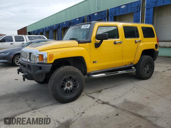 2006 Hummer H3 with VIN 5GTDN136668307121, listed as a Copart auction lot 77634484 with 202,824 mi miles and Clean Title. Bid and sale history available at carsss.com. Image 1.