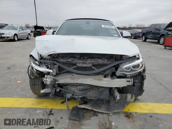 2016 BMW 2 Series 228i xDrive with VIN WBA1L9C5XGV767565, listed as a Copart auction lot 39155803 with 0 mi miles. Bid and sale history available at carsss.com. Image 5.