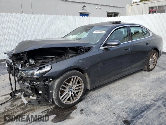 2024 BMW 5 Series 530i xDrive with VIN WBA53FJ07RCP84667, listed as a Copart auction lot 45875665 with 30,549 mi miles and Non Repairable. Bid and sale history available at carsss.com. Image 1.