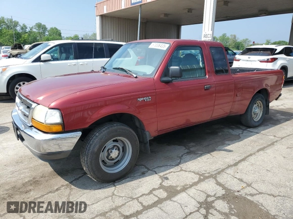 1999 Ford Ranger XL with VIN 1FTYR14V2XPB56627, listed as a Copart auction lot 57036435 with 215,050 mi miles and Salvage title. Bid and sale history available at DreamBid. Image 1.