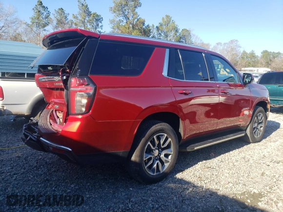 2024 Chevrolet Tahoe LS with VIN 1GNSCMKD9RR214069, listed as a Copart auction lot 86371114 with 14,453 mi miles and Salvage title. Bid and sale history available at DreamBid. Image 3.