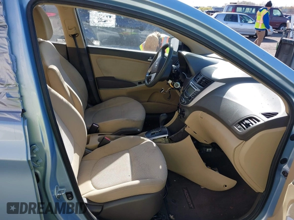 2012 Hyundai Accent GLS with VIN KMHCT4AE4CU073113, listed as a IAAI auction lot 41940314 with 161,934 mi miles. Bid and sale history available at carsss.com. Image 5.
