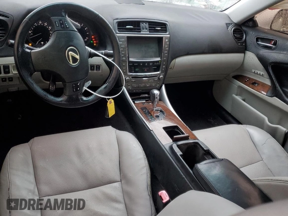 2010 Lexus IS 350 with VIN JTHBE5C24A5024681, listed as a Copart auction lot 45039015 with 158,335 mi miles and Salvage Title. Bid and sale history available at DreamBid. Image 8.