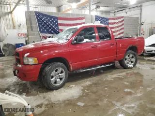 2005 Dodge Ram 1500 SLT with VIN 1D7HU18D55S266863, listed as a Copart auction lot 82875144 with NaN miles and Salvage Title. Bid and sale history available at carsss.com. Image 1.