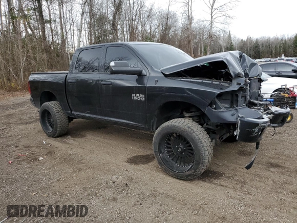 2017 Ram 1500 Tradesman with VIN 1C6RR7KG9HS673490, listed as a Copart auction lot 77996694 with 145,746 mi miles and Salvage title. Bid and sale history available at DreamBid. Image 4.
