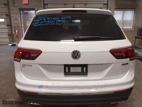 2021 Volkswagen Tiguan SE with VIN 3VV2B7AX1MM142501, listed as a IAAI auction lot 40983853 with 45,121 mi miles. Bid and sale history available at carsss.com. Image 17.
