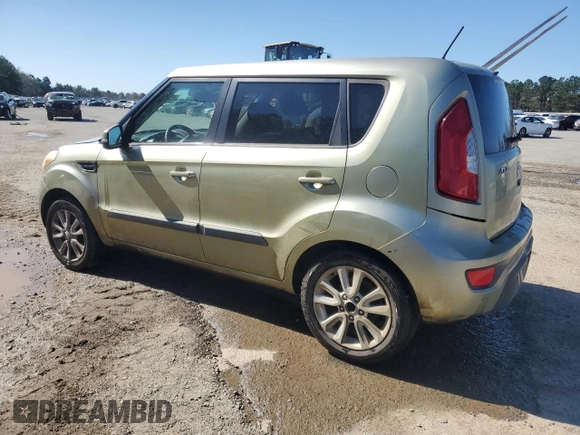 2012 Kia Soul + with VIN KNDJT2A62C7380156, listed as a Copart auction lot 48112215 with 214,993 mi miles and Salvage Title. Bid and sale history available at DreamBid. Image 2.