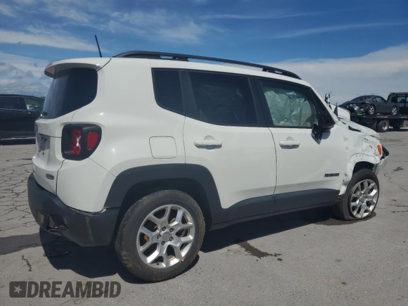 2018 Jeep Renegade Latitude z VIN ZACCJABB8JPJ55807, wystawiony jako Copart lot #56540655 z przebiegiem 101 870 mil mil oraz Szkoda całkowita • Salvage title. Historia ofert i sprzedaży dostępna na DreamBid. Obrazek 3.