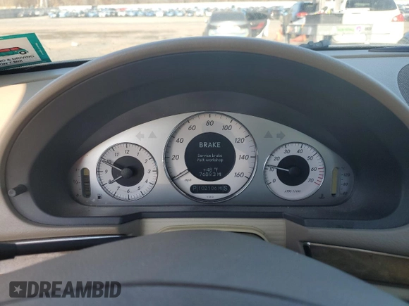 2005 Mercedes-Benz E 500 with VIN WDBUF70J15A614606, listed as a Copart auction lot 80580154 with 102,106 mi miles and Clean Title. Bid and sale history available at carsss.com. Image 9.