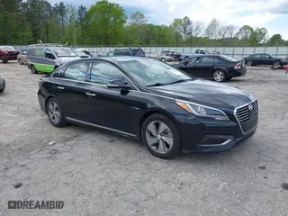 2017 Hyundai Sonata Hybrid Limited with VIN KMHE34L14HA055044, listed as a IAAI auction lot 42021191 with 286,825 mi miles. Bid and sale history available at carsss.com. Image 1.