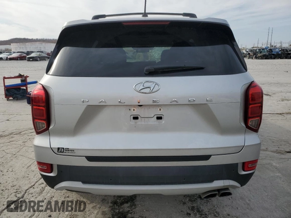 2022 Hyundai Palisade SEL with VIN KM8R24HE9NU373610, listed as a Copart auction lot 82117904 with 60,561 mi miles and Salvage title. Bid and sale history available at DreamBid. Image 6.