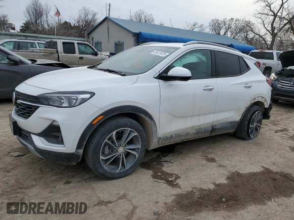 2023 Buick Encore GX Select with VIN KL4MMDS21PB009522, listed as a Copart auction lot 45412475 with 29,155 mi miles and Salvage title. Bid and sale history available at DreamBid. Image 1.