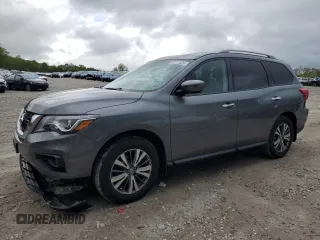 2020 Nissan Pathfinder S with VIN 5N1DR2AM5LC576489, listed as a Copart auction lot 57211435 with 75,641 mi miles and Salvage title. Bid and sale history available at DreamBid. Image 1.