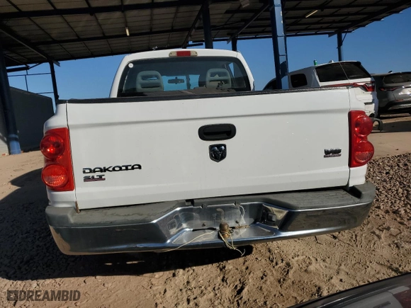 2006 Dodge Dakota SLT with VIN 1D7HE48N86S646708, listed as a Copart auction lot 88348425 with 133,840 mi miles and Salvage Title. Bid and sale history available at carsss.com. Image 6.