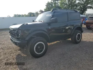 2024 Ford Bronco Black Diamond with VIN 1FMDE1AP3RLA66439, listed as a Copart auction lot 64542095 with 3,055 mi miles and Salvage title. Bid and sale history available at DreamBid. Image 1.