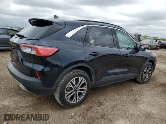 2021 Ford Escape SEL with VIN 1FMCU9H63MUB35918, listed as a Copart auction lot 55647305 with 211,681 mi miles and Salvage title. Bid and sale history available at DreamBid. Image 3.