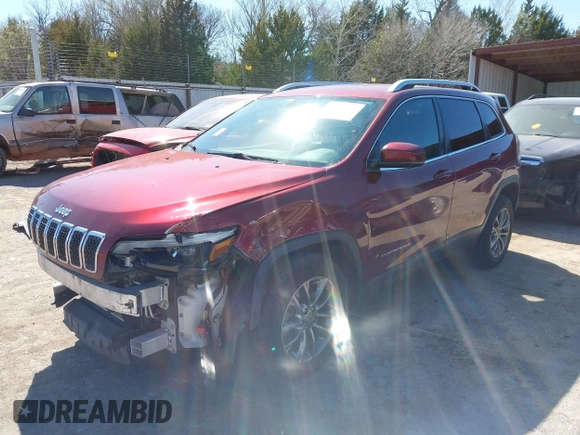 2019 Jeep Cherokee Latitude Plus with VIN 1C4PJLLB9KD312906, listed as a IAAI auction lot 41839763 with 168,248 mi miles. Bid and sale history available at carsss.com. Image 15.