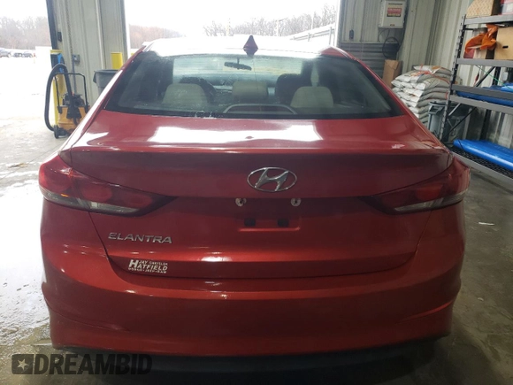 2017 Hyundai Elantra SE with VIN 5NPD84LF6HH138836, listed as a Copart auction lot 44227385 with 60,885 mi miles and Salvage Title. Bid and sale history available at DreamBid. Image 6.
