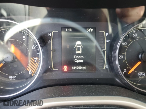 2015 Jeep Cherokee Latitude with VIN 1C4PJMCS4FW778081, listed as a Copart auction lot 48952285 with 184,999 mi miles and Salvage Title. Bid and sale history available at carsss.com. Image 9.