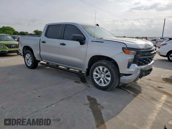 2022 Chevrolet Silverado 1500 Custom with VIN 3GCPDBEK1NG604071, listed as a Copart auction lot 54061795 with 38,961 mi miles and Salvage Title. Bid and sale history available at carsss.com. Image 4.
