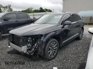 2019 Audi Q7 Premium Plus with VIN WA1LHAF7XKD017748, listed as a Copart auction lot 57106335 with 62,614 mi miles and Salvage title. Bid and sale history available at DreamBid. Image 1.