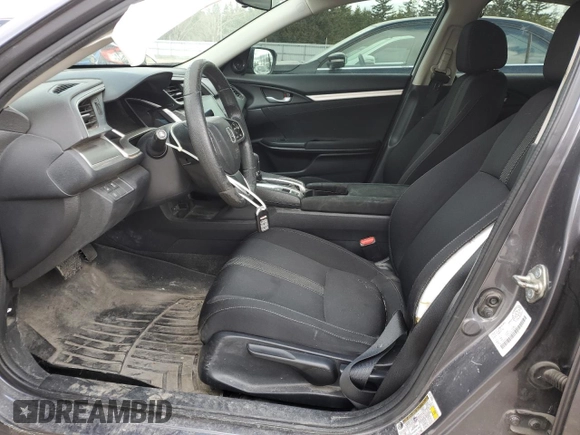 2017 Honda Civic EX with VIN 2HGFC2F87HH016523, listed as a Copart auction lot 53541115 with 156,221 mi miles and Salvage Title. Bid and sale history available at DreamBid. Image 7.