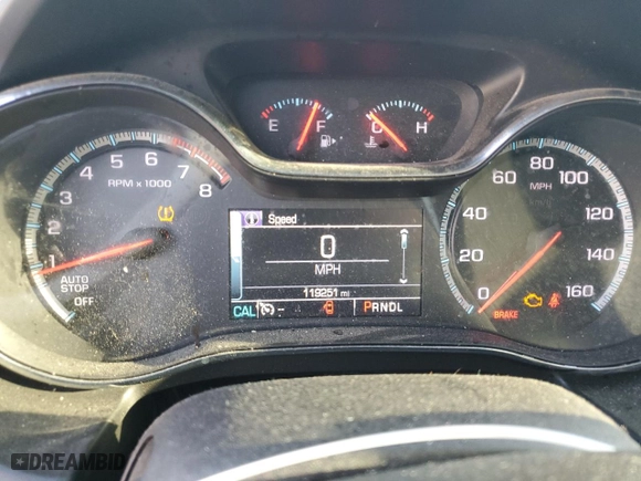 2016 Chevrolet Cruze LT with VIN 1G1BE5SM1G7265480, listed as a Copart auction lot 48667355 with 119,251 mi miles and Salvage Title. Bid and sale history available at carsss.com. Image 9.