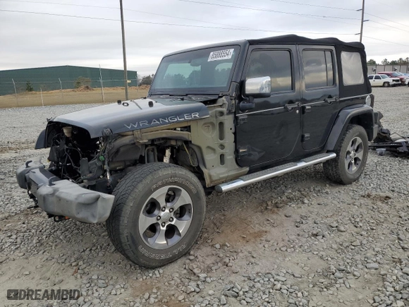 2016 Jeep Wrangler Unlimited Sahara with VIN 1C4HJWEG7GL150933, listed as a Copart auction lot 85888554 with 100,588 mi miles and Salvage Title. Bid and sale history available at carsss.com. Image 1.