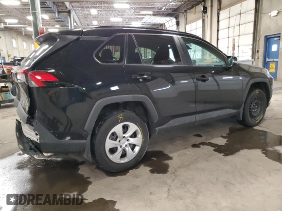 2019 Toyota RAV4 LE with VIN 2T3G1RFV9KW060750, listed as a Copart auction lot 88417955 with 109,556 mi miles and Salvage Title. Bid and sale history available at DreamBid. Image 3.