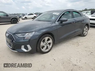 2022 Audi A3 Premium with VIN WAUAUDGY9NA076522, listed as a Copart auction lot 68919824 with 25,563 mi miles and Salvage Title. Bid and sale history available at carsss.com. Image 1.