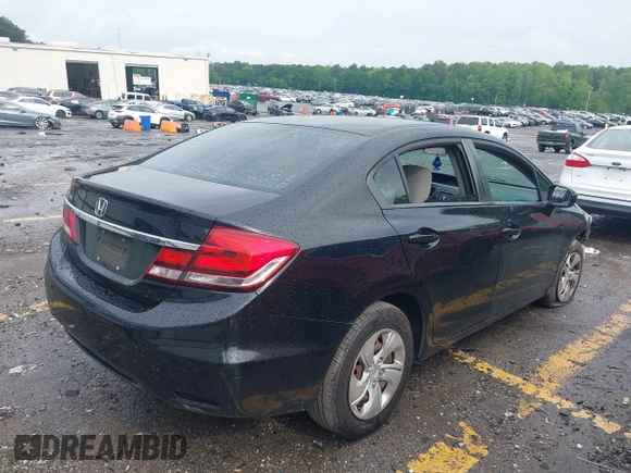 2015 Honda Civic LX with VIN 19XFB2F50FE218409, listed as a IAAI auction lot 42209021 with 165,918 mi miles and . Bid and sale history available at DreamBid. Image 4.