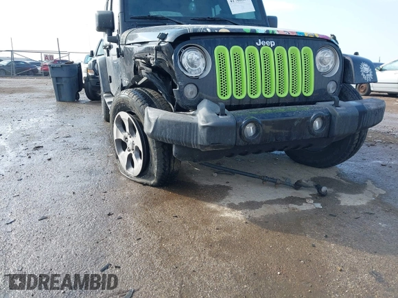 2017 Jeep Wrangler Unlimited Sahara with VIN 1C4BJWEG5HL520140, listed as a IAAI auction lot 41708084 with 74,906 mi miles. Bid and sale history available at carsss.com. Image 6.