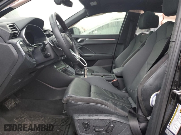 2020 Audi Q3 S line Prestige with VIN WA1FECF35L1122408, listed as a Copart auction lot 82124404 with 29,350 mi miles and Salvage Title. Bid and sale history available at carsss.com. Image 7.