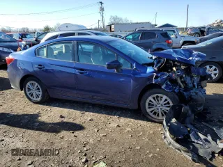 2017 Subaru Impreza Premium with VIN 4S3GKAB68H3628012, listed as a Copart auction lot 70601012 with 85,897 mi miles. Bid and sale history available at carsss.com. Image 4.