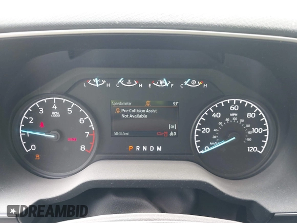 2022 Ford F-150 XL with VIN 1FTFW1E57NKE11717, listed as a IAAI auction lot 42115356 with 50,315 mi miles and . Bid and sale history available at DreamBid. Image 7.