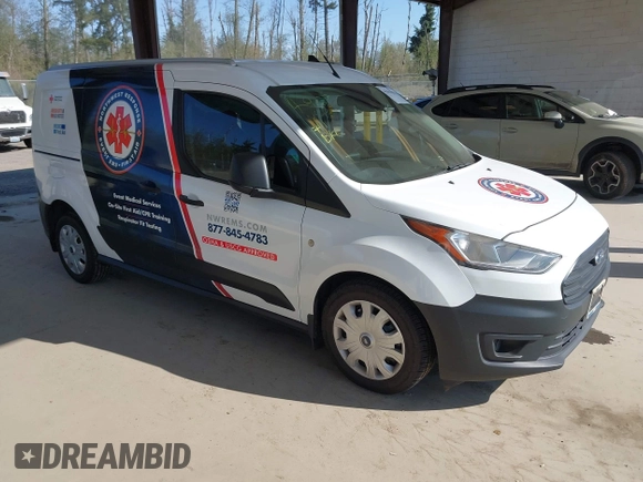 2019 Ford Transit Connect XL z VIN NM0LE7E21K1399819, wystawiony jako IAAI lot #42063988 z przebiegiem 90 357 mil mil oraz . Historia ofert i sprzedaży dostępna na DreamBid. Obrazek 1.