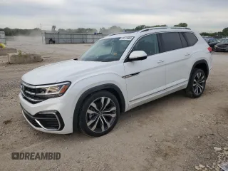 2023 Volkswagen Atlas SEL Premium R-Line z VIN 1V2FR2CA9PC503100, wystawiony jako Copart lot #58173885 z przebiegiem 43 016 mil mil oraz Szkoda całkowita • Salvage title. Historia ofert i sprzedaży dostępna na DreamBid. Obrazek 1.