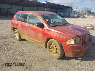 2007 Jeep Compass Sport with VIN 1J8FT47W17D190308, listed as a IAAI auction lot 41605793 with 1 mi miles. Bid and sale history available at carsss.com. Image 1.