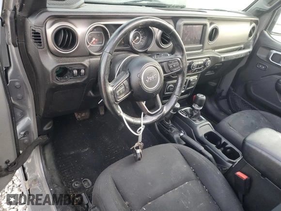 2021 Jeep Wrangler Sport S with VIN 1C4HJXAG4MW719355, listed as a Copart auction lot 80171574 with 62,948 mi miles and Non Repairable. Bid and sale history available at DreamBid. Image 8.