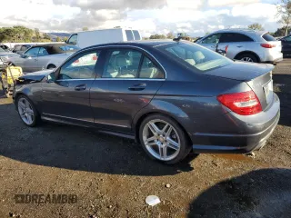 2013 Mercedes-Benz C 350 Sport with VIN WDDGF5HB9DA868195, listed as a Copart auction lot 80343384 with 96,252 mi miles and Salvage Title. Bid and sale history available at DreamBid. Image 2.