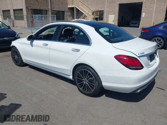 2020 Mercedes-Benz C 300 with VIN W1KWF8DBXLR601604, listed as a IAAI auction lot 42030386 with 56,165 mi miles and . Bid and sale history available at DreamBid. Image 3.