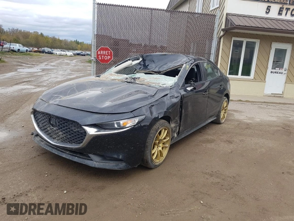 2021 Mazda 3 Preferred with VIN JM1BPBCL0M1308999, listed as a Copart auction lot 72750154 with Not Provided miles and Salvage Title. Bid and sale history available at DreamBid. Image 1.