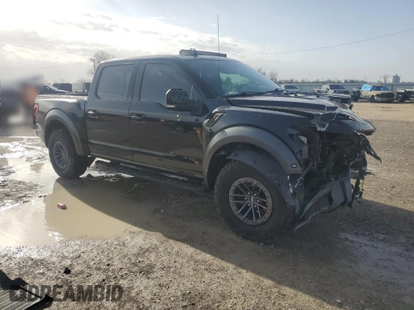 2019 Ford F-150 Raptor with VIN 1FTFW1RG0KFC08135, listed as a Copart auction lot 47550725 with 69,574 mi miles and Salvage Title. Bid and sale history available at carsss.com. Image 4.