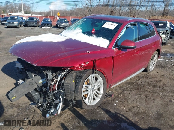 2018 Audi Q5 Premium Plus with VIN WA1BNAFY8J2120240, listed as a IAAI auction lot 41154361 with 77,848 mi miles. Bid and sale history available at carsss.com. Image 22.