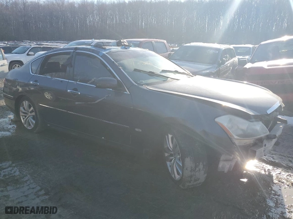 2008 Infiniti M35 with VIN JNKAY01F28M654369, listed as a Copart auction lot 42323685 with 0 mi miles and Salvage Title. Bid and sale history available at carsss.com. Image 4.