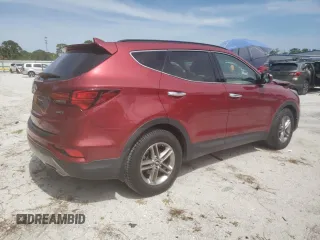 2018 Hyundai Santa Fe 2.4L with VIN 5XYZU3LB4JG508929, listed as a Copart auction lot 63962125 with 51,334 mi miles and Salvage title. Bid and sale history available at DreamBid. Image 3.