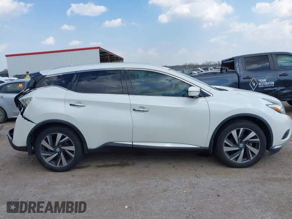 2015 Nissan Murano SL z VIN 5N1AZ2MH5FN213233, wystawiony jako IAAI lot #41869124 z przebiegiem 125 104 mil mil oraz . Historia ofert i sprzedaży dostępna na DreamBid. Obrazek 13.