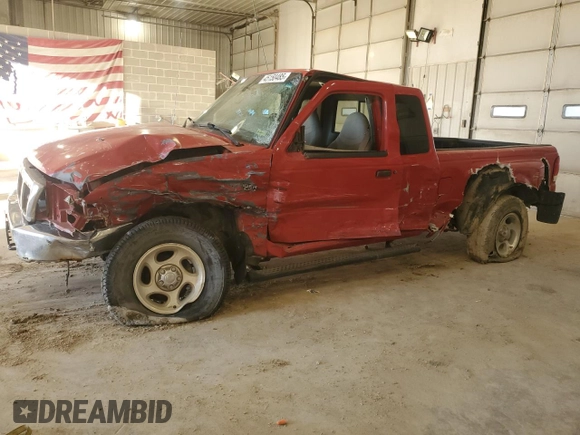2000 Ford Ranger XLT with VIN 1FTZR15X5YPB27869, listed as a Copart auction lot 45150485 with 111,539 mi miles and Salvage Title. Bid and sale history available at carsss.com. Image 1.