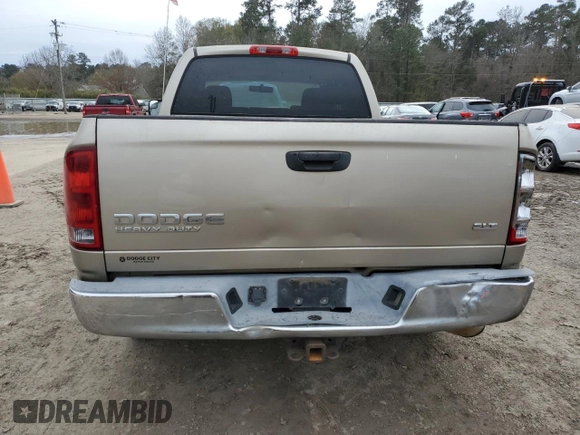 2004 Dodge Ram 2500 SLT with VIN 3D7KA28C74G247359, listed as a Copart auction lot 88210965 with 2,395,596 mi miles and Salvage Title. Bid and sale history available at carsss.com. Image 6.